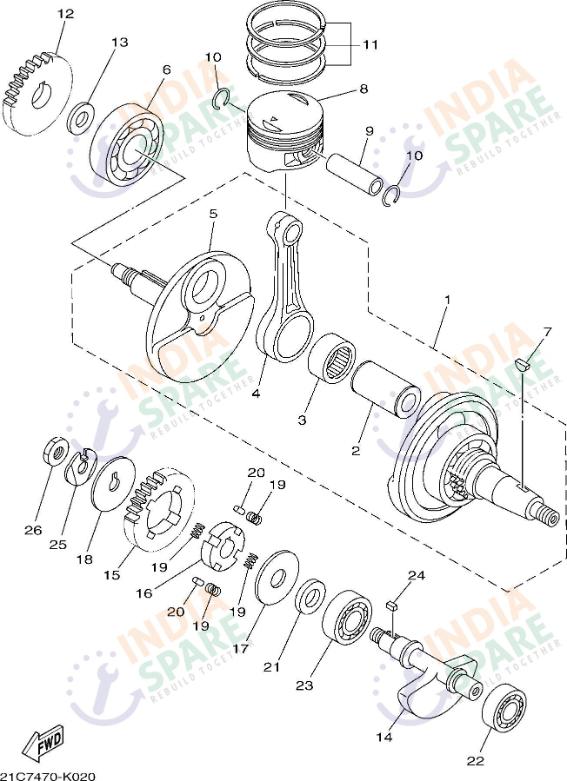 CRANKSHAFT & PISTON